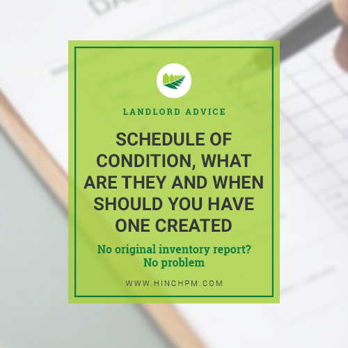 Schedule of condition title image